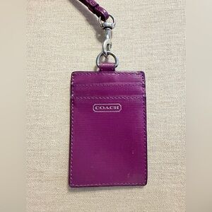 Coach Purple Card/ID Holder